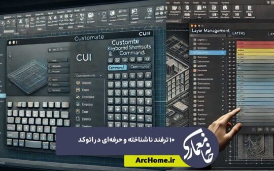 ۱۰ ترفند ناشناخته و حرفه‌ای در اتوکد